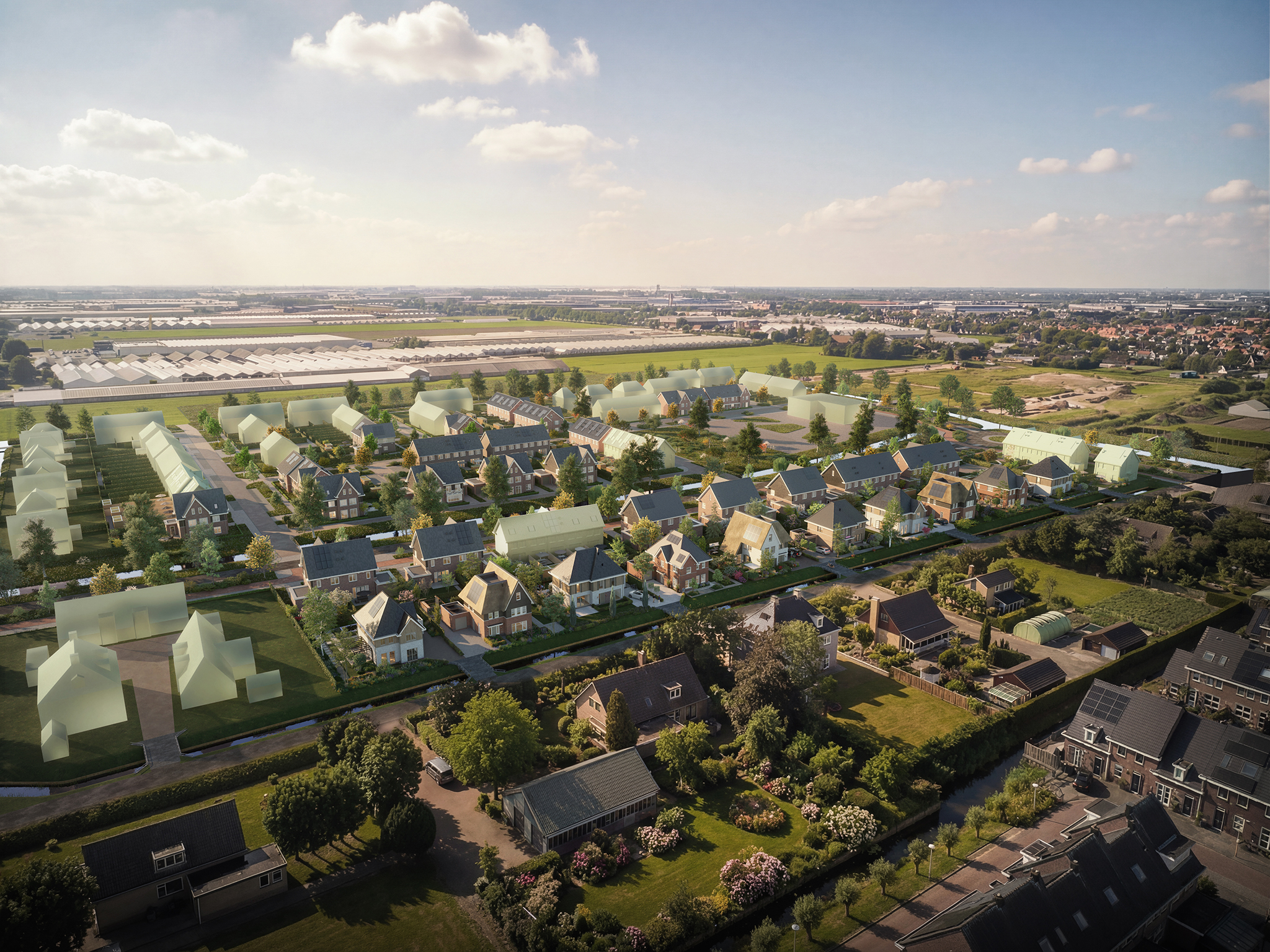 Nieuwbouw Zuyderhoven Schets Fase 3 Vogelvlucht 1536